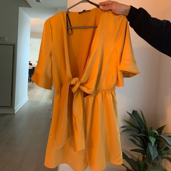 MISSGUIDED ROMPER - Orange size S - Picture 1 of 1